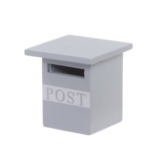  Miniatyyri - Harmaa postilaatikko