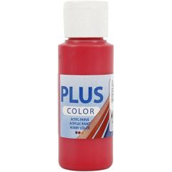  Plus Color Askartelumaali - Karmiininpunainen, 60ml