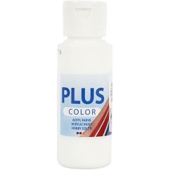  Plus Color Askartelumaali - Valkoinen, 60ml