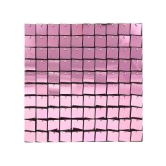  Taustapaneeli - Vaaleanpunaiset paljetit, 30cmx30cm