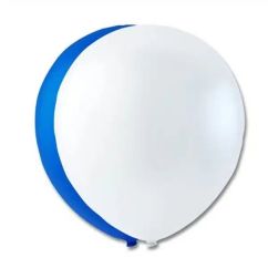  Ilmapallot - Sininen / Valkoinen, 10kpl