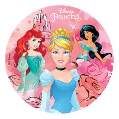  Kakkukuva vohvelipaperi - Disney Prinsessat, 20cm
