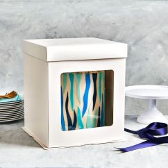  Kakkulaatikko Ikkunalla  - Valkoinen, S - 21x21x23.5cm