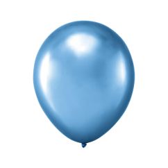  Ilmapallot - Chrome Sininen, 27cm, 10kpl