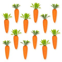  Pääsiäiskoristeet - Porkkana, 4,5cm, 12kpl