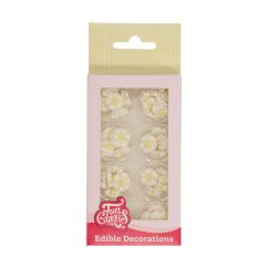 FunCakes Sokerikoristeet -  Mini Flowers White, 56 kpl