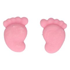 FunCakes Sokerikoristeet - Baby Feet, Vaaleanpunainen 16 kpl