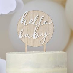  Kakkukoriste - Hello Baby, Puu/Akryyli