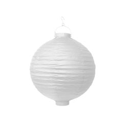  Paperilyhty LED-valolla - Valkoinen, 20cm
