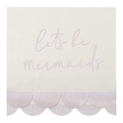  Lautasliinat - Let's be mermaids, Vaaleanpunaiset, 16kpl