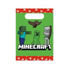  Paperiset lahjapussit  - Minecraft, 4kpl