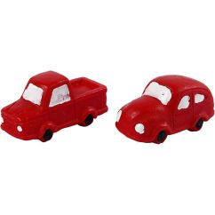  Miniatyyri - Punaiset autot, 3,5cm, 2kpl