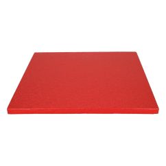 FunCakes Paksu punainen kakkualusta, neliö, 30cm