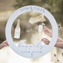  Photo Booth Kehys - Happily ever after, Kirjaimilla