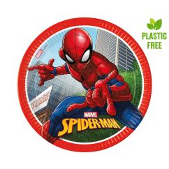  Pahvilautaset - Spiderman Crime Fighter, 23cm, 8kpl