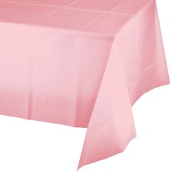  Muovinen pöytäliina - Vaaleanpunainen, 137x274cm