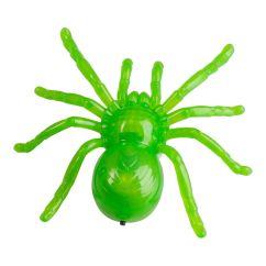  Vihreä LED-hämähäkki - Imukupilla, 13cm