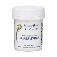 Sugarflair Sugarflair Superwhite - Valkoinen värijauhe, 20g