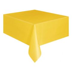 Pöytäliina muovi - Keltainen, 137x274cm