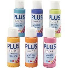  Plus Color Askartelumaali - Värikäs, 60ml, 6pll