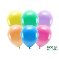  Moniväriset Metallinhohtoiset ilmapallot, 10kpl - Eco