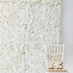  Valkoinen Kukkaseinä, 60x40cm