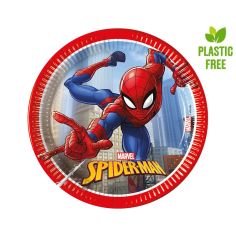  Pahvilautaset - Spiderman Crime Fighter, 20cm, 8kpl