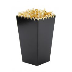  Pienet Popcorn-rasiat, Mustat Kultareunalla, 8kpl