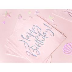  Lautasliinat, Happy Birthday, Vaaleanpunaiset
