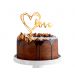  Akryylinen kakkukoriste - Love, 13x10cm