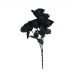  Kukkakimppu - Mustat ruusut, 35cm