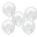  Konfetti-ilmapallot, Valkoiset konfetit, 5 kpl
