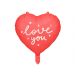  Foliopallo - Punainen sydän -  love you, 45cm