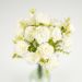  Kukkakimppu - Valkoiset neilikat, 30cm