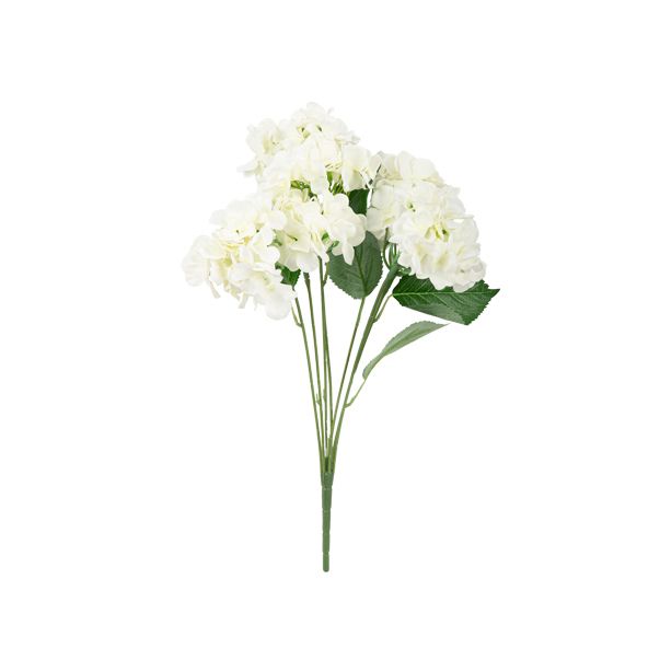  Kukkakimppu - Hortensia, Valkoinen, 51cm