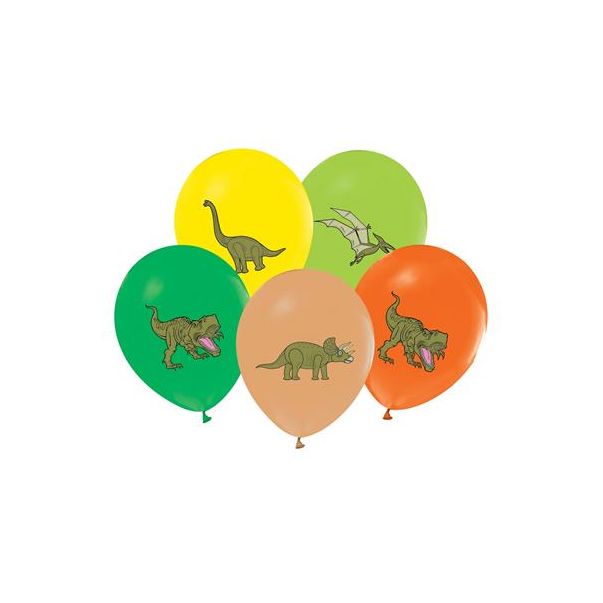  Ilmapallot - Dinosaurukset, 30cm, 5kpl
