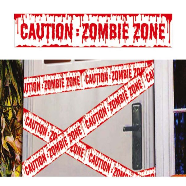  Varoitusnauha - Caution Zombie Zone, 6m