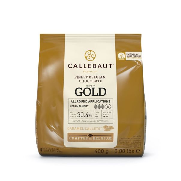 Callebaut Callebaut GOLD Caramel Callets - suklaanapit, 400g