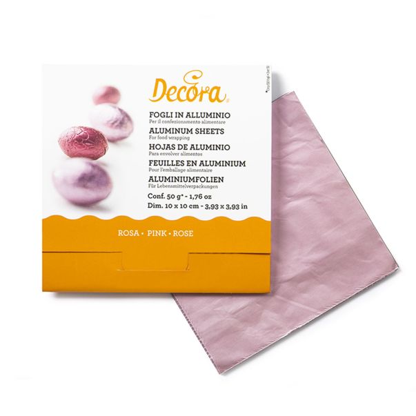 Decora Makeisfolio - Vaaleanpunainen, 10cmx10cm, 150kpl