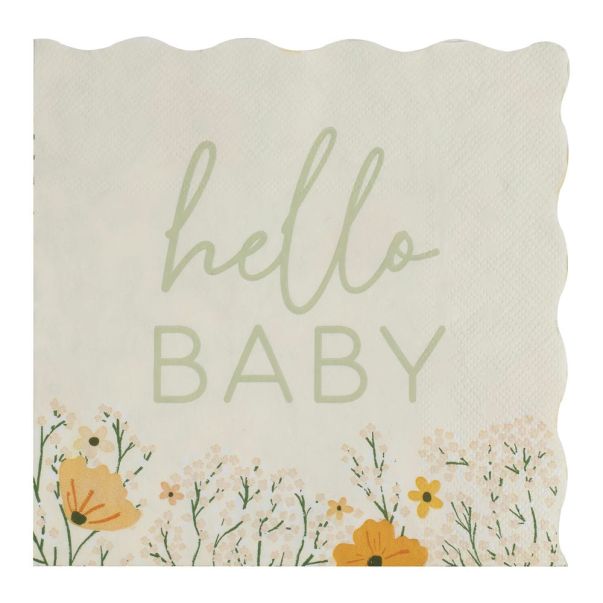  Lautasliinat - Kukkaniitty "Hello baby", 16 kpl