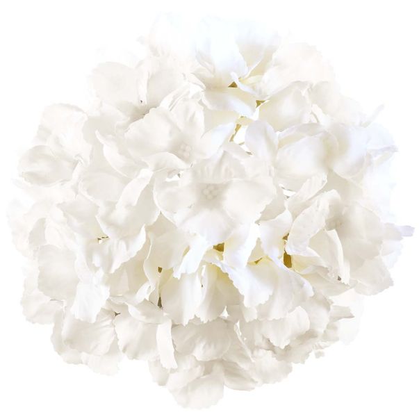  Keinotekoinen Hortensia nippu - Valkoinen, 15cm