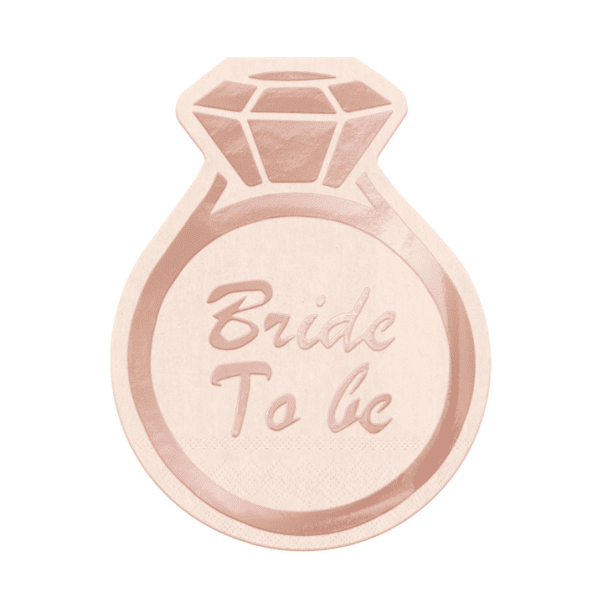  Lautasliinat - Bride To Be, Ruusukulta, 10kpl