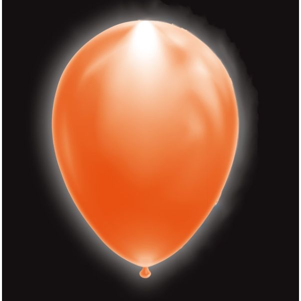  LED-ilmapallot - Oranssi, 30cm, 5kpl