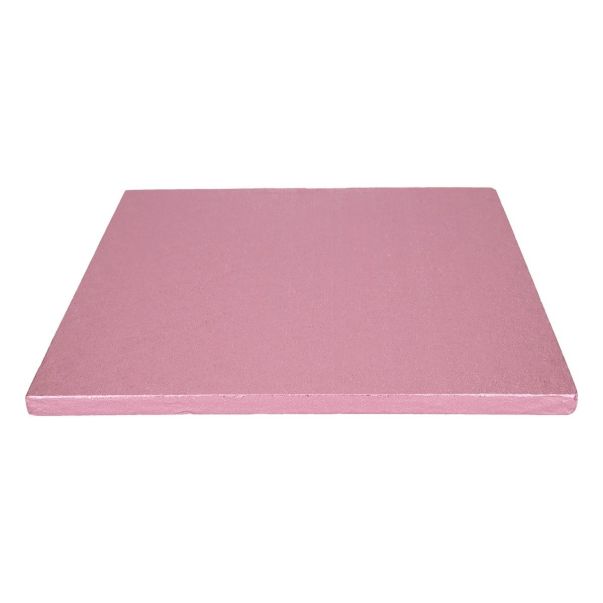 FunCakes Paksu vaaleanpunainen kakkualusta, neliö, 30cm