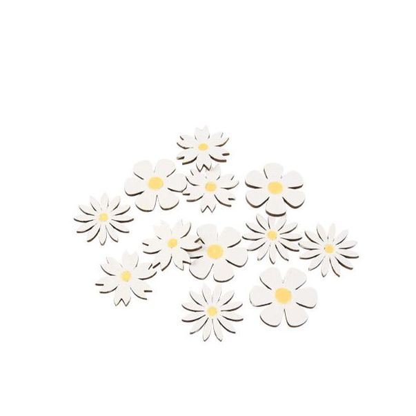 Puiset konfetit - Päivänkakkara, Valkoinen, 12kpl